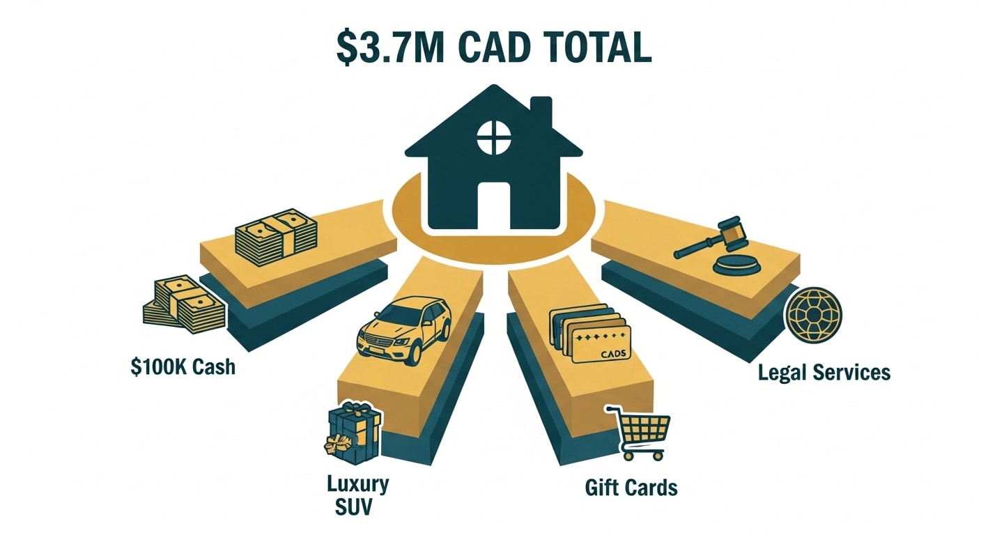 CHEO dream home lottery prize breakdown with house, cash, car, and legal services